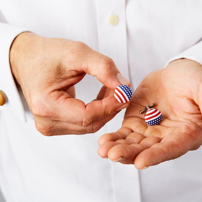 Stars and Stripes, Union Jack Cufflinks image 2