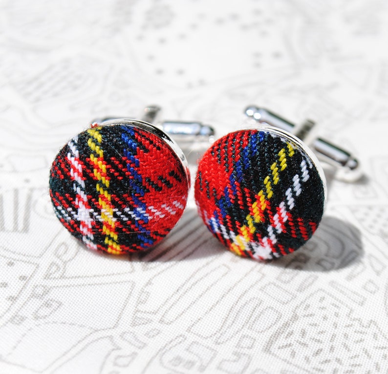 Scottish Tartan Cufflinks image 1