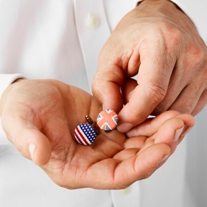 Stars and Stripes, Union Jack Cufflinks image 1