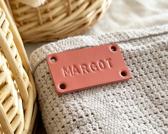 Handmade Personalised Leather Tags, Baby Blanket Tag, Newborn Basket, Welcome Home Gift, Gift For Baby, Baby Hamper Tag.