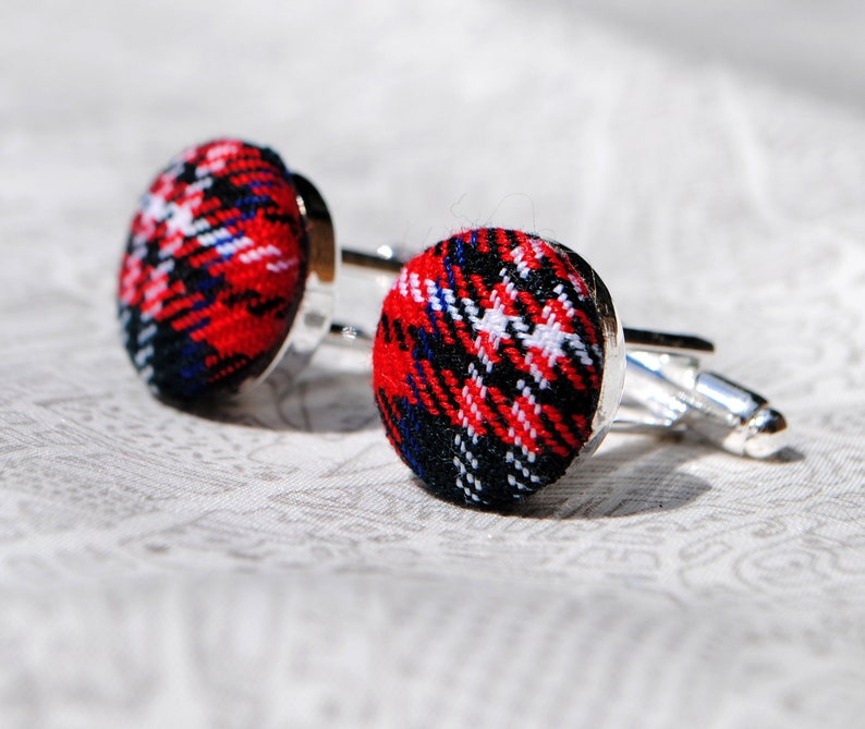 Scottish Tartan Cufflinks image 2