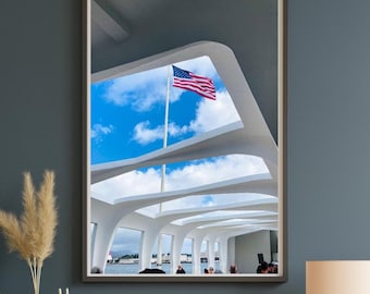 Pearl Harbor Print: USS Arizona Memorial, Hawaii Wall Art