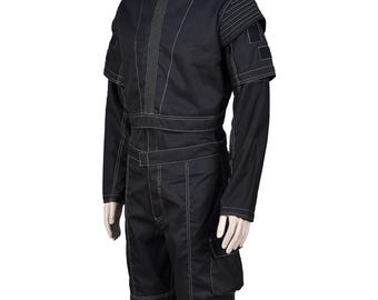 El libro de Boba Fett Black Din Djarin con conjunto de disfraz de cosplay de 3 piezas