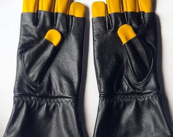 Mandalorian Leather Gloves Star Wars Costume Accessory