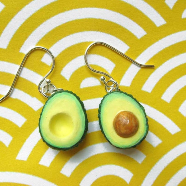 Food Jewelry - Avocado Earrings