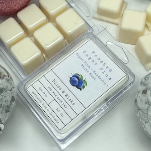 Frosted Sugar Plum Soy Wax Melts: Holiday Scented Wax