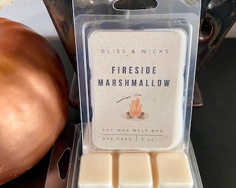 Fireside Marshmallow Wax Melts | Scented Soy Wax Melts | Marshmallow Melts | Fall Wax Melts | Campfire Scent