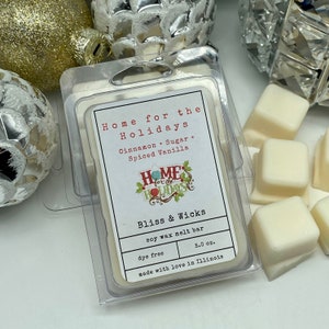 Spiced Cinnamon Vanilla Soy Wax Melts: Holiday Home Scent