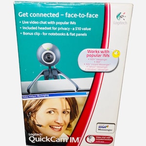 Vintage Logitech QuickCam IM Webcam – 2004