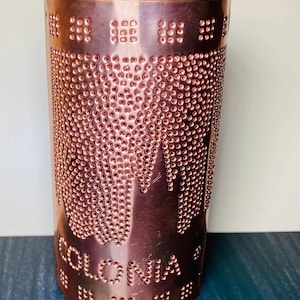 Copper Colored Metal Plant/Votive/Candle Holder Dot Design