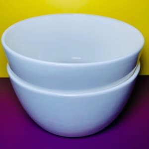 Mikasa Sloane Soup Cereal Bowls White Bone China Set Of 2