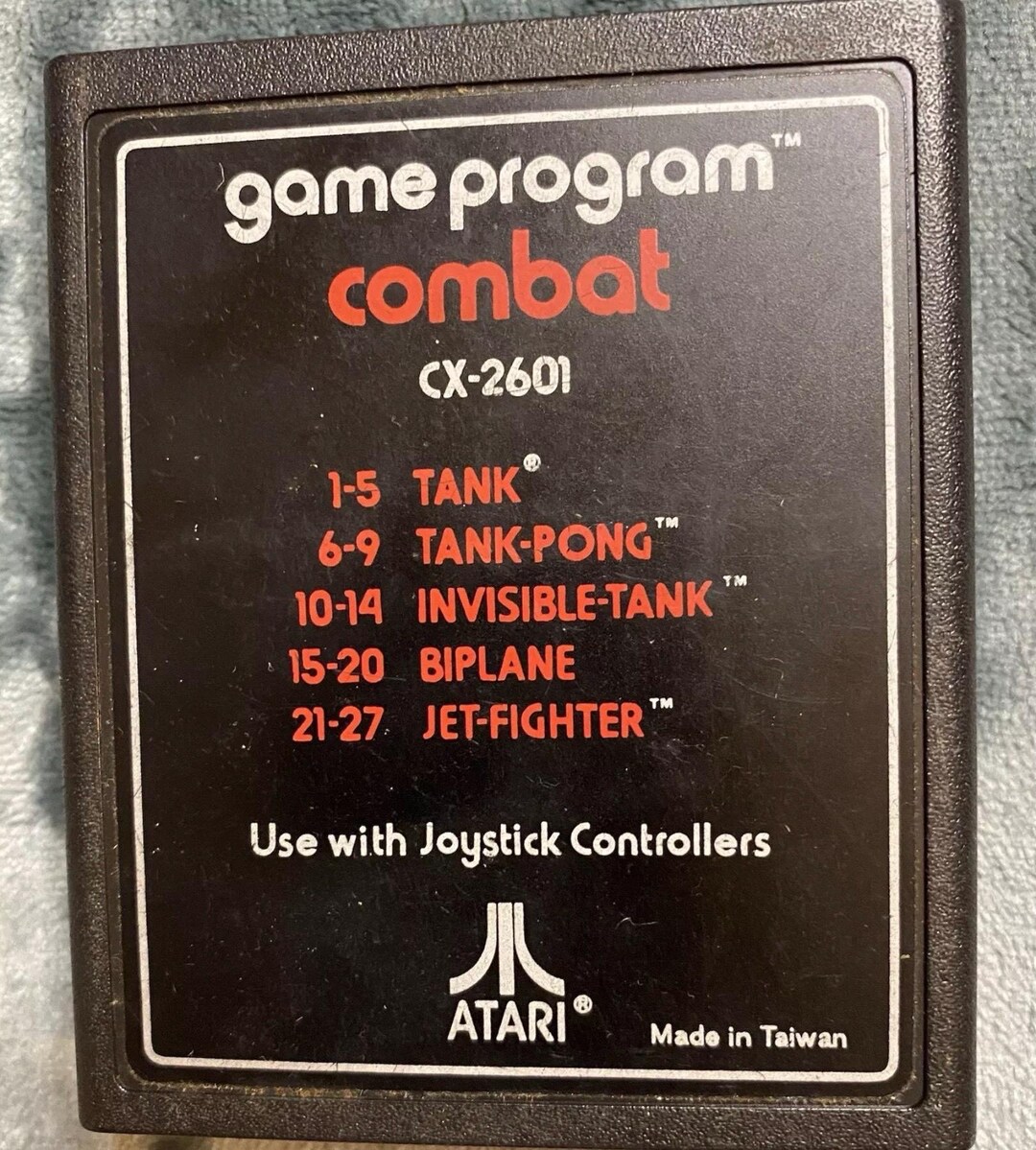 1977 Atari 2600 Retro Game Program Combat, Cartridge Only - Etsy