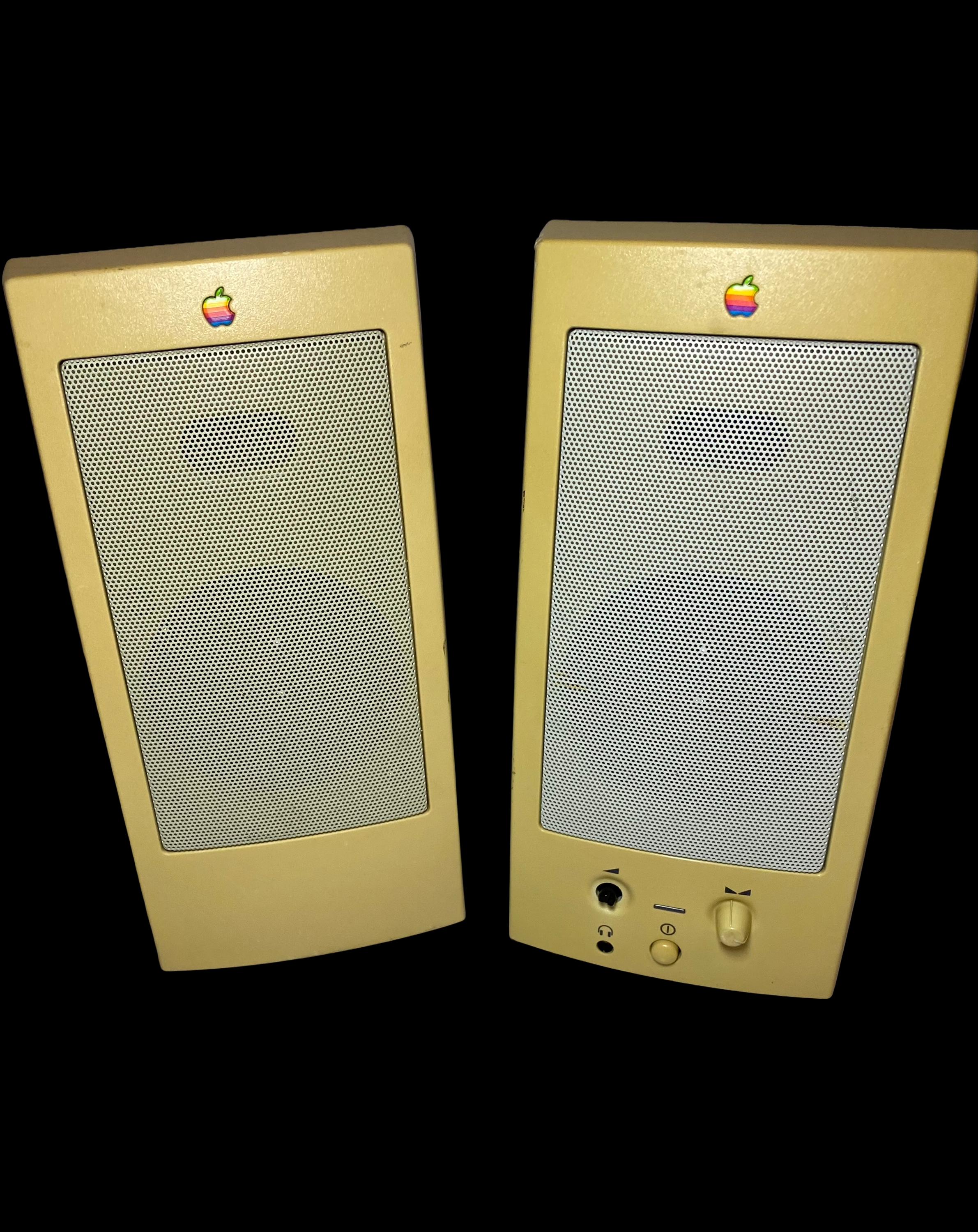PCスピーカー Apple Design Powered Speakers M6082 1993 Appledesign Powered Speakers Model M6082 Retro Mac Untested