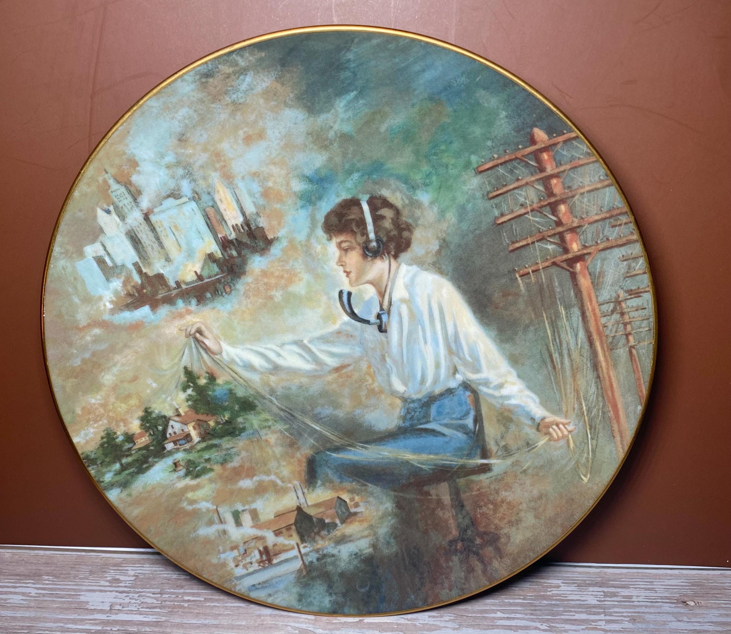 Vintage Telephone Pioneers of America Weavers of Speech Collectors Plate #560