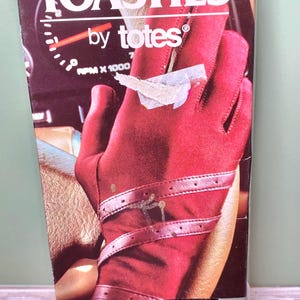 Guantes de conducción Vintage Toasties By Totes de piel sintética, forro de punto Thinsulate, color negro