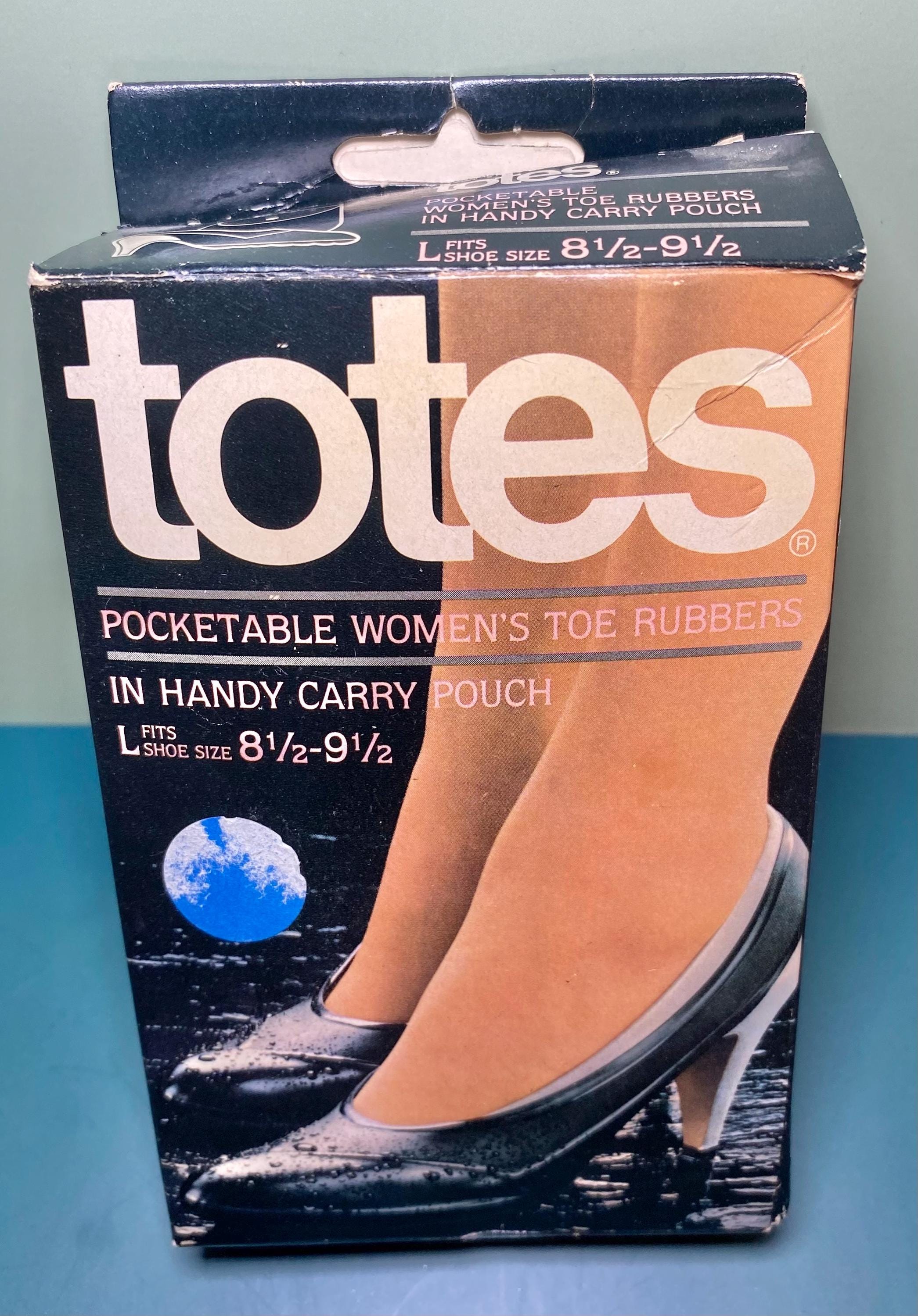 Vintage Totes Pocketable Womens Toe Rubbers High Heel Carry Pouch 