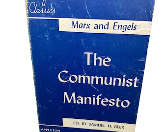 Marx en Engels Het Communistisch Manifest 1955 Crofts Classics Vintage Boek