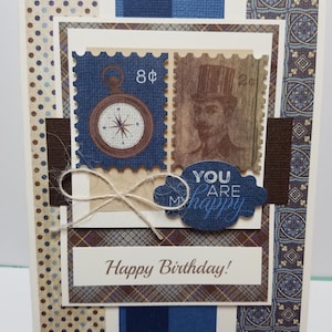 Handmade Mens Happy Birthday Card