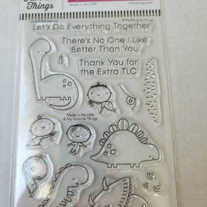 Mis cosas favoritas Babysaurus Clear Stamp Set