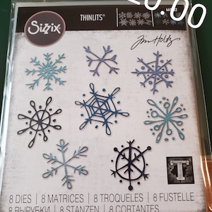 Tim Holtz Scribbly Snowflakes Die Set