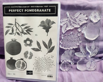 Stampin Up Perfect Pomegranate Clear Stamp Set