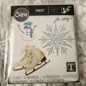 Tim Holtz Sizzix Thinlits Winter Wishes Die Set