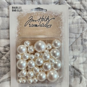 Tim Holtz Ideaology Baubles Pearls
