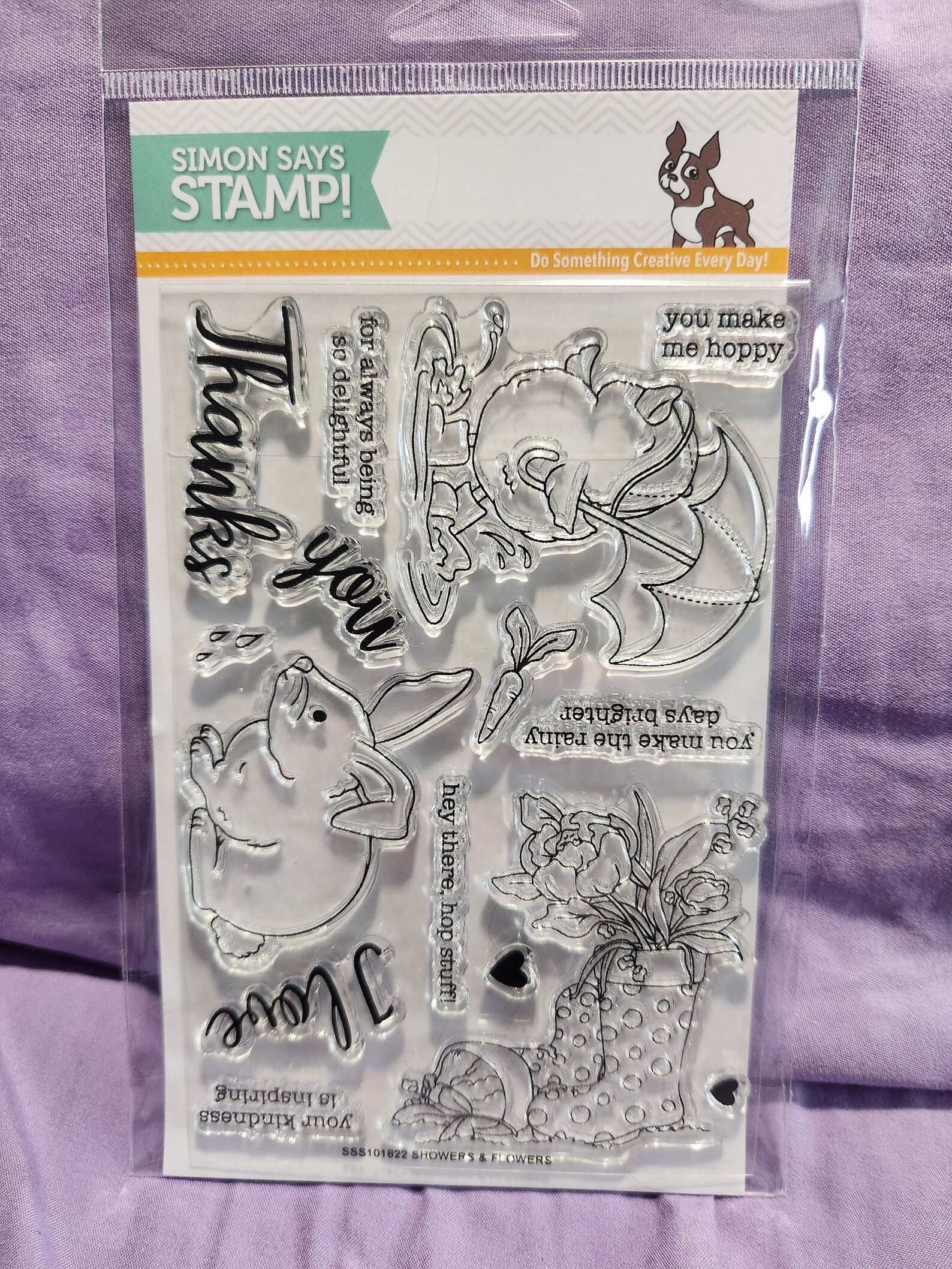 Simon Says Stamp Showers and Flowers Clear Stamp Set - Etsy
