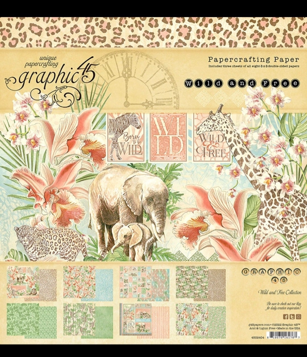  Graphic 45 Double-Sided Paper Pad 12X12 16/Pkg-Warm Wishes  Patterns & Solids -G4502490 : Arts, Crafts & Sewing