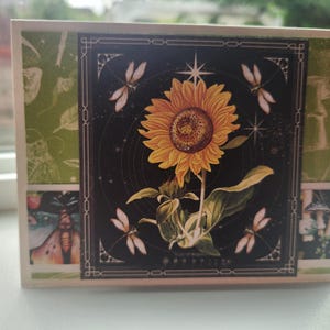 Tarjeta para toda ocasión con girasoles G45 hecha a mano
