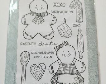 Creative Expressions Gingerbread Bakes Clear Stamp Set