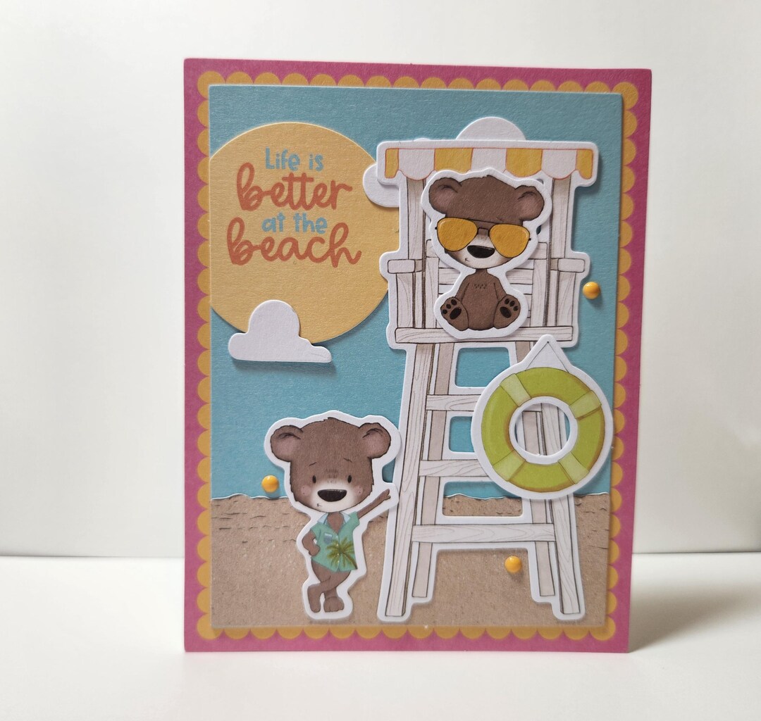 Handmade Life is Better at the Beach Greeting Card - Etsy