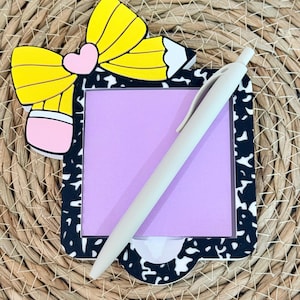 Composition Notebook Sticky Note Holder