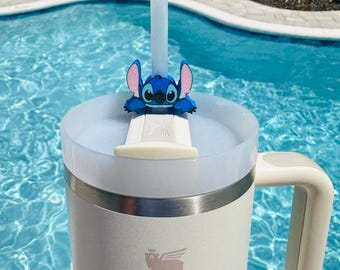 Blue Alien Straw Topper