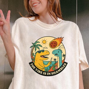 Funny Dinosaur Meme T-Shirt: Sarcastic Mental Health Humor