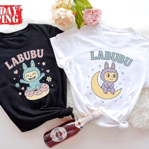 Labubu Custom Kids Shirt, Cute Kawaii Monster Tee, 9 Designs to Choose From, Aesthetic Cartoon Youth T-shirt, Trendy Popmart Fan Gift