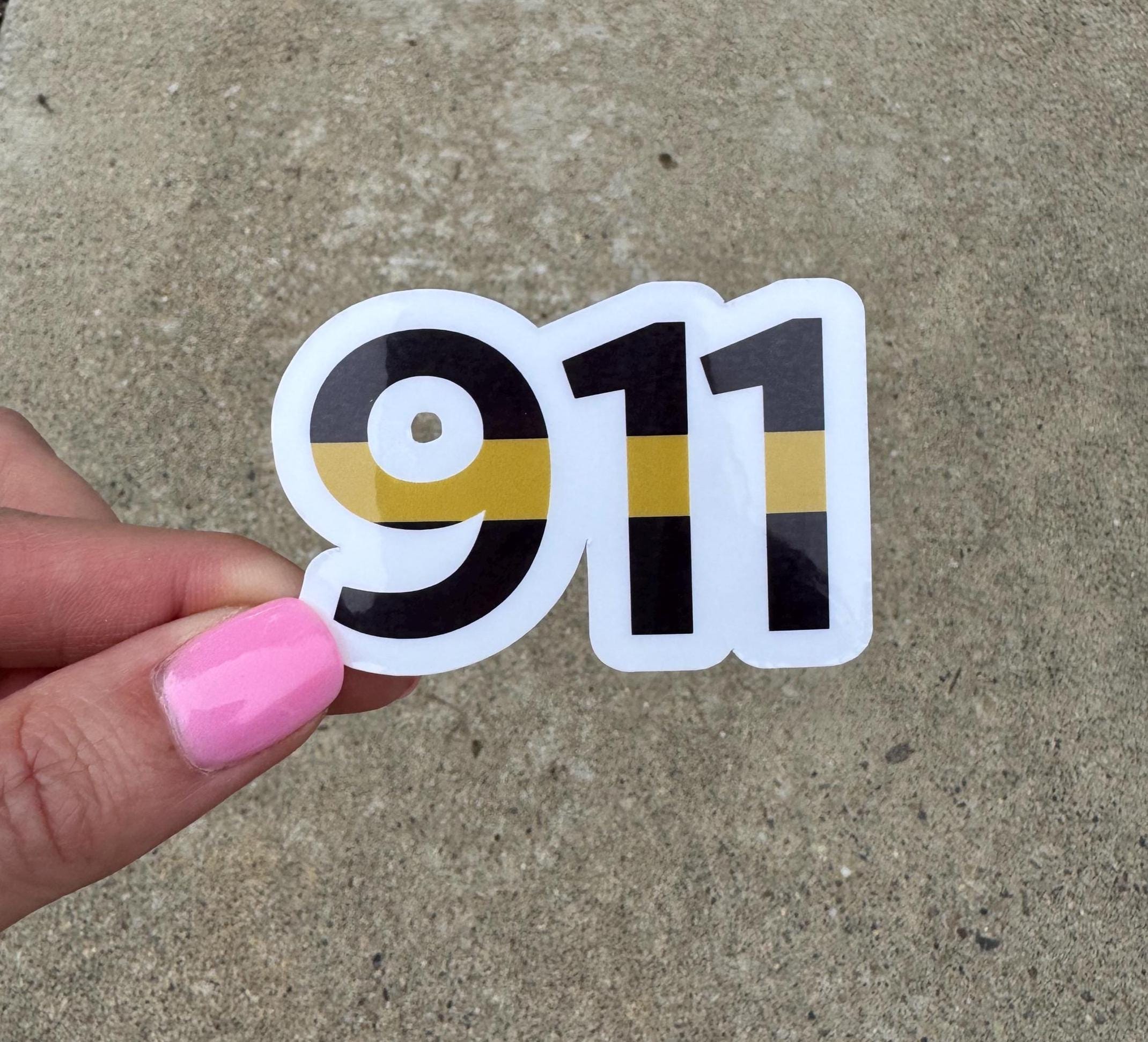 Dispatch Star Sticker 911 Dispatch Sticker, Thin Gold Line, Dispatcher Gift, LEO Sticker, Law ...
