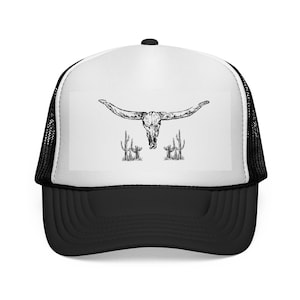 Western Style Trucker Cap, Cowboy Hat, Cactus Cap, Boho Accessories, Gift for Him/Her, Casual Outdoor Wear, Festival Fashion