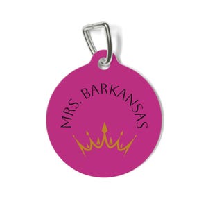 Personalized Pet Tag - Custom Dog Collar ID, Cute Pet Accessory, Gift for Pet Lovers, Bright Color Tag, Customizable Name Tag
