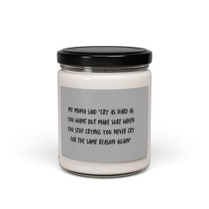Emotional Scented Candle, Inspirational Quotes Candle, Aromatherapy Gift, Self-Care Candle, Home Decor
