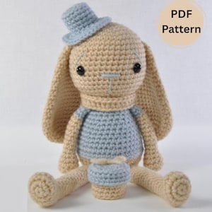 Crochet Pattern Bunny, Amigurumi Bunny Rabbit, Amigurumi pattern bunny, Crochet pattern rabbit, PDF English, DIY tutorial