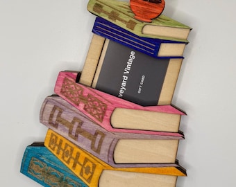 Stack of Bookd Gift Card Holder