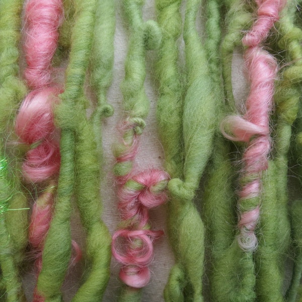 Handspun Art Yarn Bulky Photo Prop Newborn Waldorf Hair