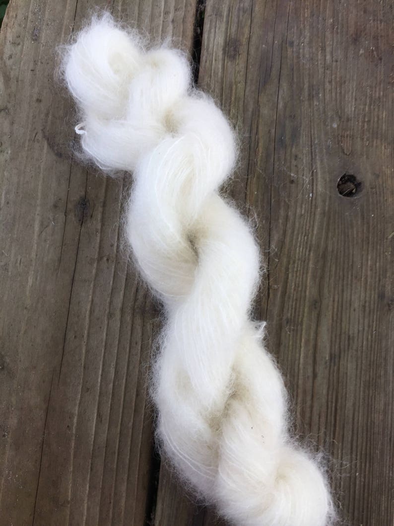 Brushed Mohair yarn hand dyed knitting crochet supplies wool yarn Waldorf Doll hair merino baby photo prop