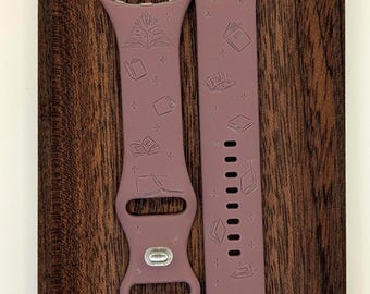 Libri, biblioteca. Cinturino di ricambio in silicone a sgancio rapido per Google Watch 1, 2, 3, 4. (41/45)