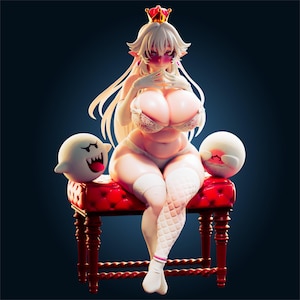 Wydrukowana w 3D statua Boosette&#39;a, w całości wykonana z żywicy, malowana ręcznie.