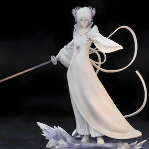 Rukia Bankai STL: Anime Warrior 3D Print Figurine (Digital File)