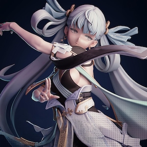 Celestial Priestess 3D Print Figurine STL: Divine Spirit Guardian (Digital Download)