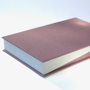 Photo Album Clamshell Box Portfolio - Heather and Gray