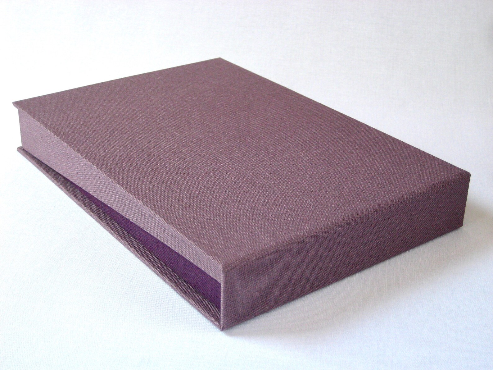 Photo Album Clamshell Box Portfolio Heather and Purple Etsy